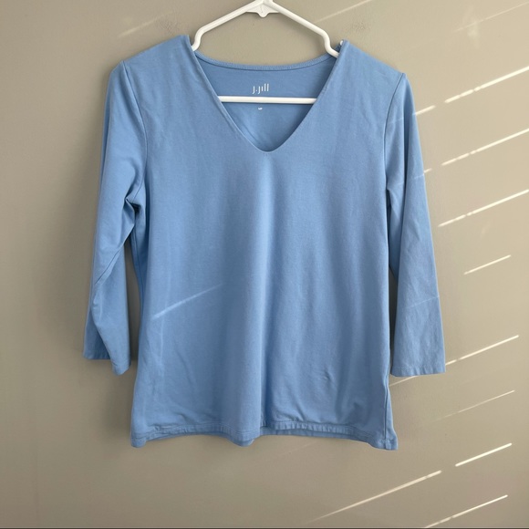 J. Jill Tops - J. Jill Blue 3/4 Sleeve V-Neck MP